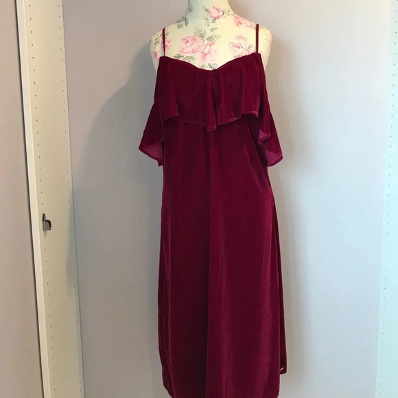 Plenty by Tracy Reese red holiday dress size Medium - Picture 2 of 8